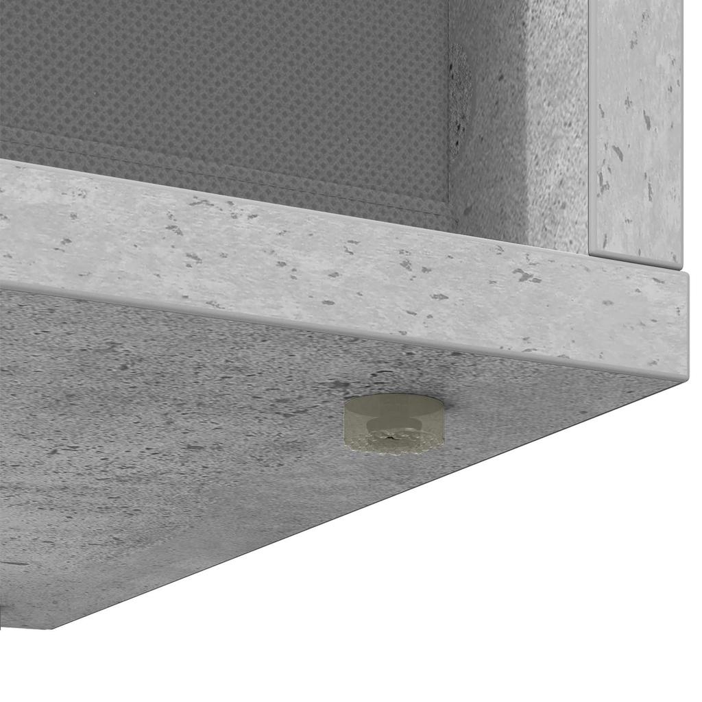 Lowboard with Drawers Concrete Grey 102 x 32 x 48.5 cm