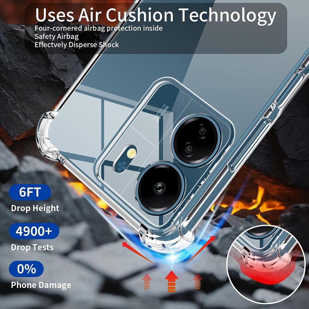 Silicone Soft Shockproof Case For Xiaomi Redmi 14C C C 11A Note 14 Pro Plus Pro+ 4G 5G Clear Ultra Thin Cover Fundas