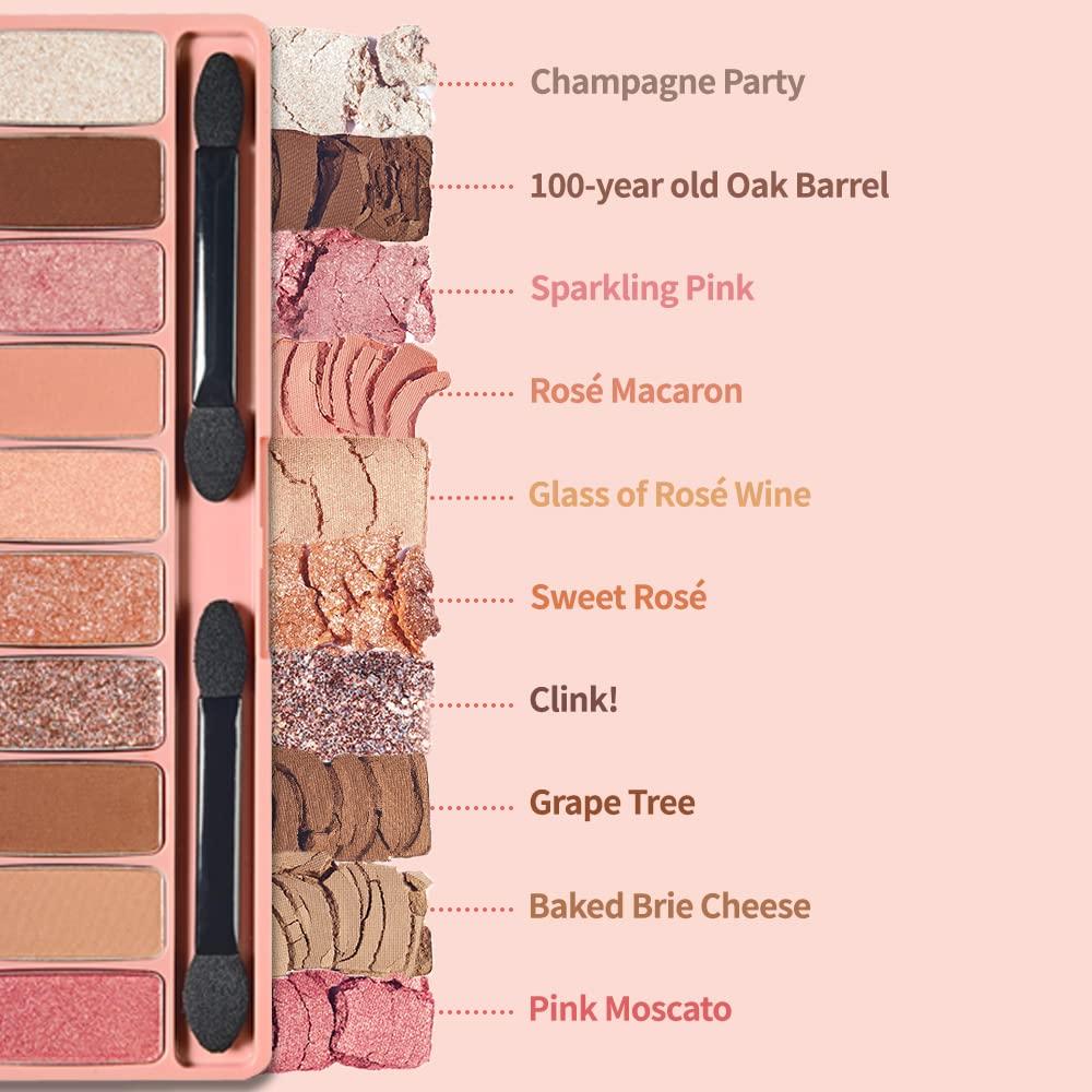 Play Color Eyeshadow Wine Palette Eyeshadow Palette [Etude Official] Rosé / 10-Color / (x 1)