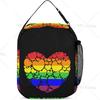Pride Month Gay Pride Ally Brotdose für Damen Herren Niedliche Tragetasche Lunchbox mit Tasche Isolierte Taschen für Arbeit Büro Reisen Picknick