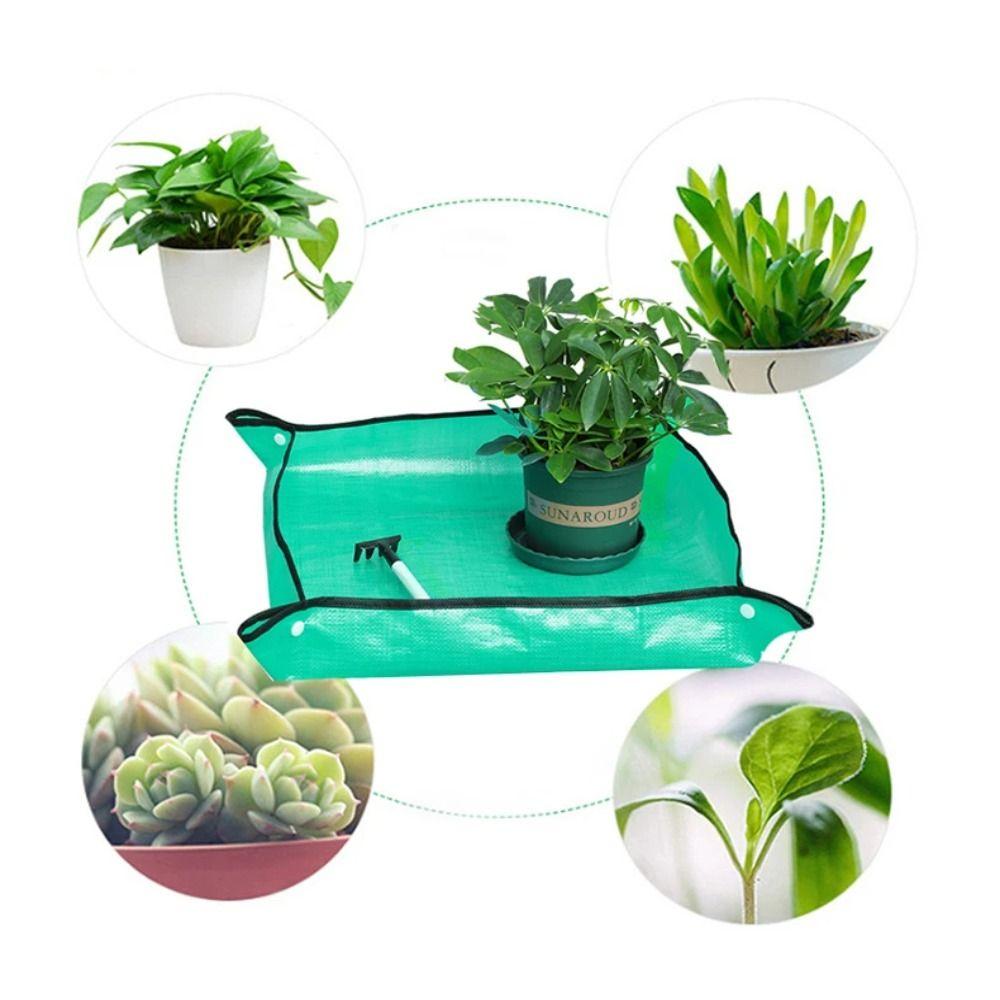 Durable 50cm-100cm Planting Mat Waterproof Reusable Transplanting Mat Foldable Soil Replacement Pad