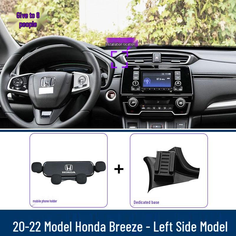 Honda Breeze Phone Holder: Air Vent Clip Mount for Navigation and Interior Accessories