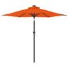 Sun Umbrella with Steel Pole Terracotta 225x225x212 Cm