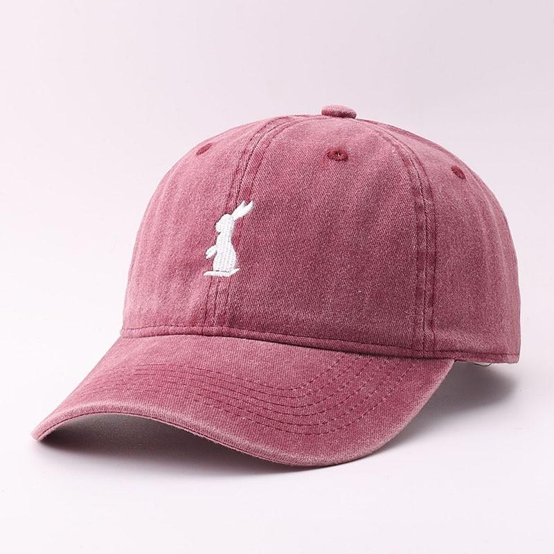 Cotton Washed Baseball Cap Vintage Trucker Curved Brim Men Women