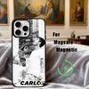 Custodia per telefono del campione di tennis C-Carlos A-Alcaraz Per iPhone17,16,15,14,13,12,11 Plus,Pro Max Magnetica Per Ricarica Wireless Magsafe