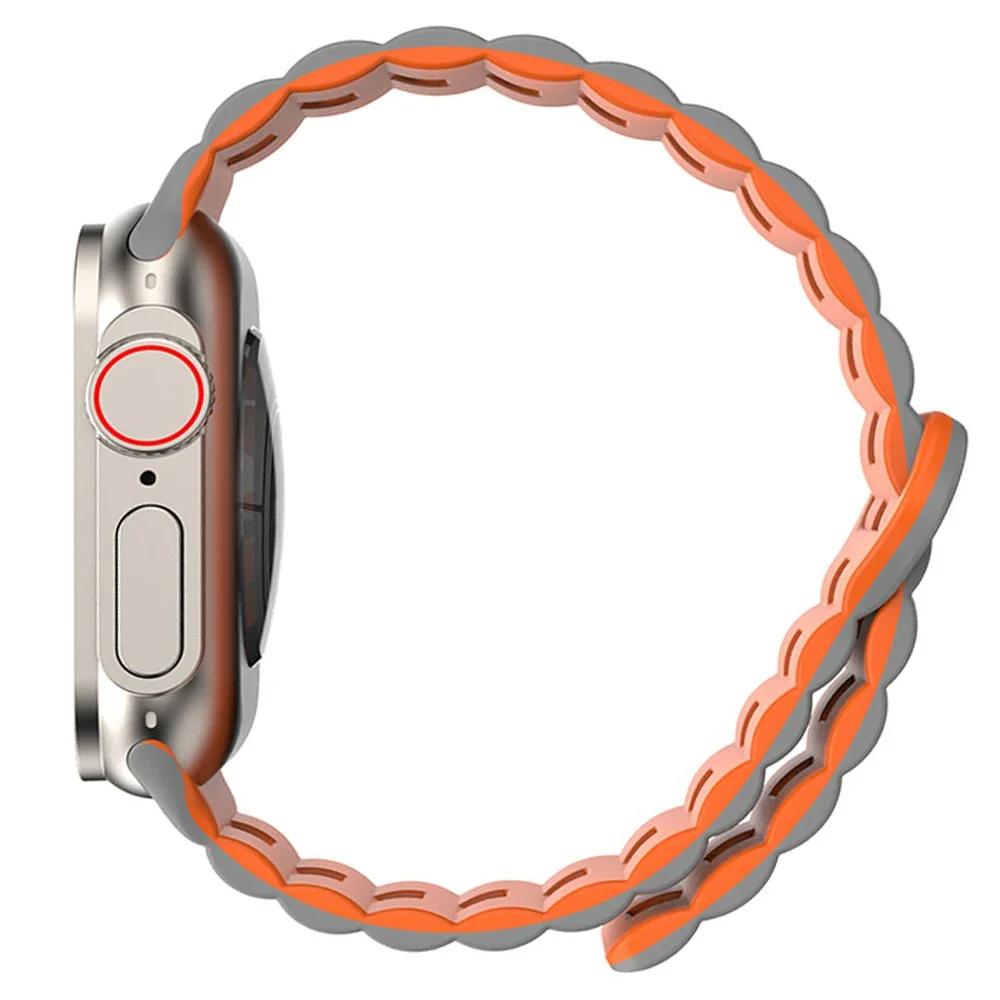 Silicone Strap For Apple Watch Ultra 2 1 49mm Series 9 8 7 45mm 44mm 42mm 38mm 40mm Sports Band For iWatch 6 5 4 3 Se Bracelet Accessories