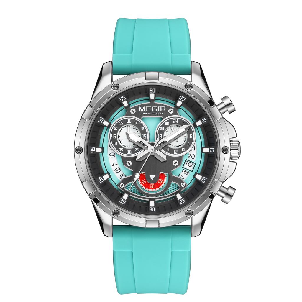 Luxusuhren für Herren Multifunktionale Sport-Quarzuhr Chronograph Wasserdicht Leuchtend Herrenuhr Datum