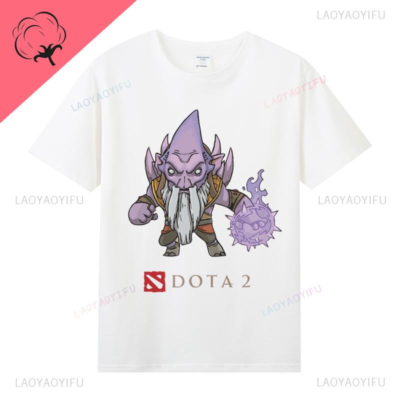 DOTA 2 Camiseta Famous Game TShirt Ropa Hombre 100 Cotton Crewneck Casual Classic Gamer Lover Gifts Tops Graphic T Shirts