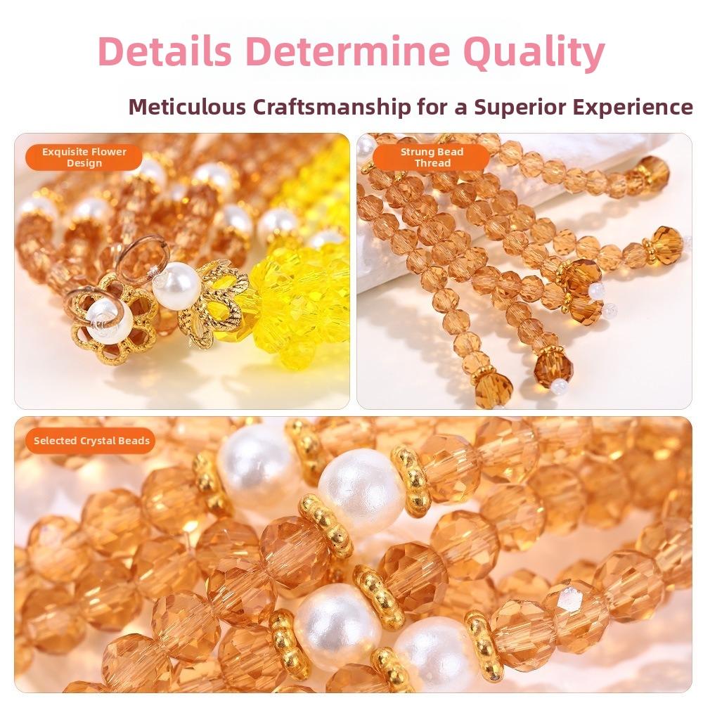Medium Length DIY Jewelry Accessories Multi-Color Bead Fringe Tassel  Hanfu Bracelet