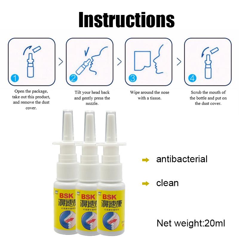 BSK Nasal Sprays Herb Spray Treatment Sinusitis Care Nose Health Care