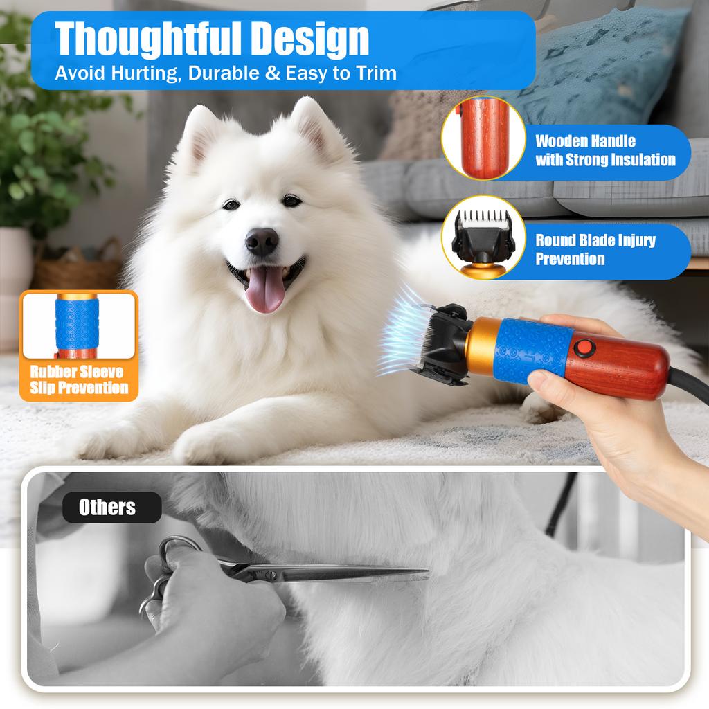 36W Electric Sheep Shearer, 200W Pet Clipper with Replaceable Blades, Suitable for Grooming Farm Livestock, Goats, and Alpacas