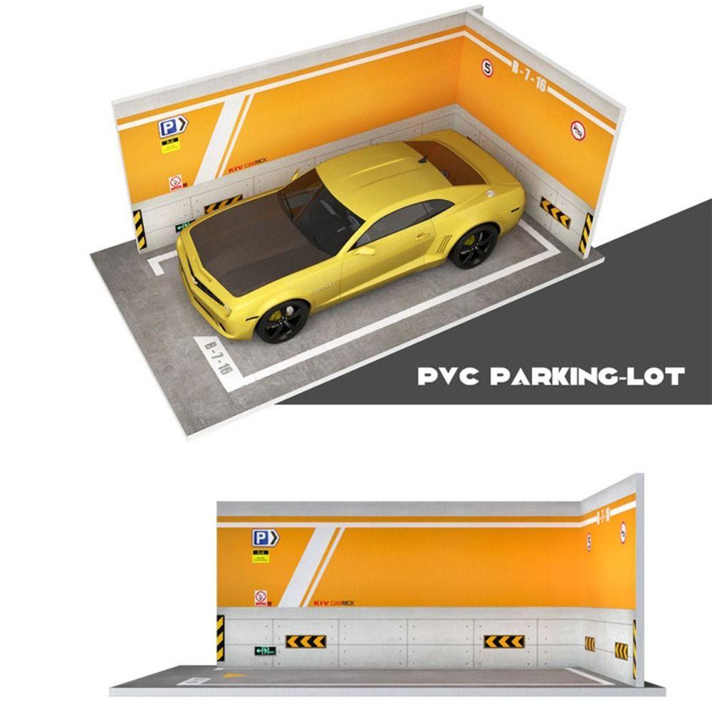 Automobile Toy 1/32 Car Garage Parking Space Garage DIY Scene Parking Lot Model  For Children