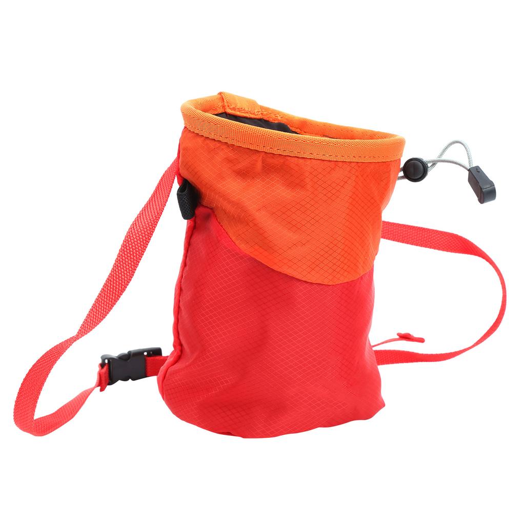 Rock Climbing Magnesium Powder Chalk Bag Outdoor Mountaineering Antiskid Equipment(red )