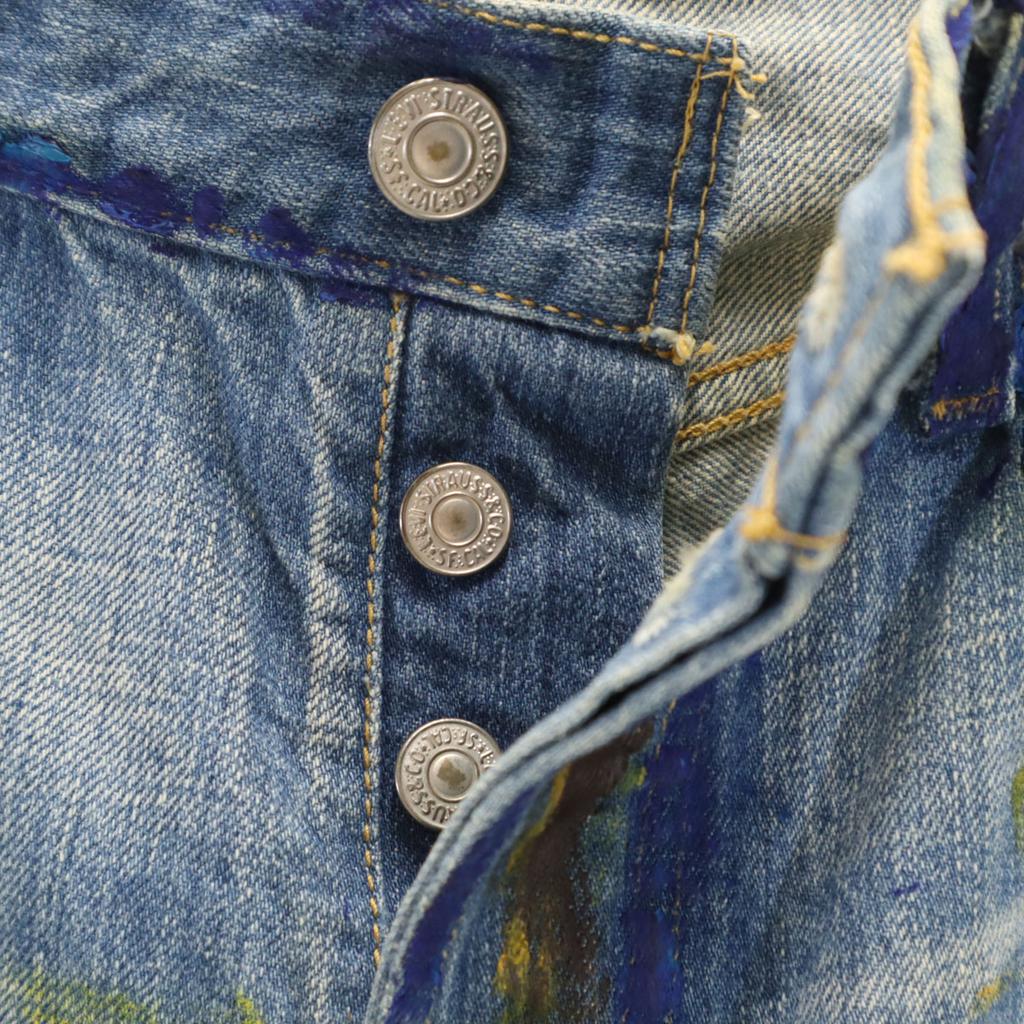 Levi's 501 Straight Denim Pants W30 Jeans Button Fly Men's Used