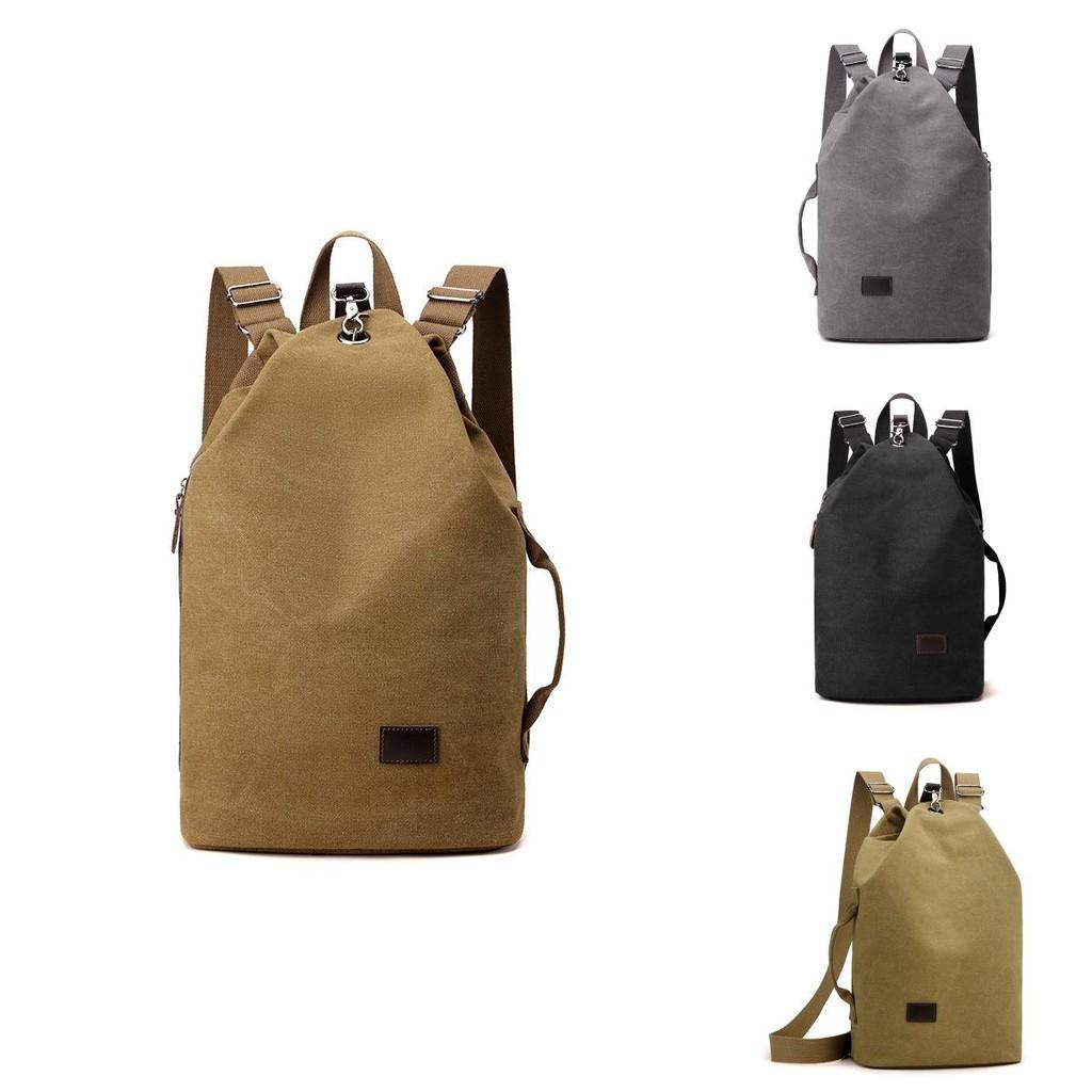 Canvas Backpack For Men Women With Durable Lock Closure For Daily Travel And School Use