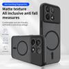 KEYSION Magnetic Phone Case for Xiaomi POCO F8 Pro Silicone+PC Matte Translucent Clear Shockproof Back Cover for POCO F8 Ultra