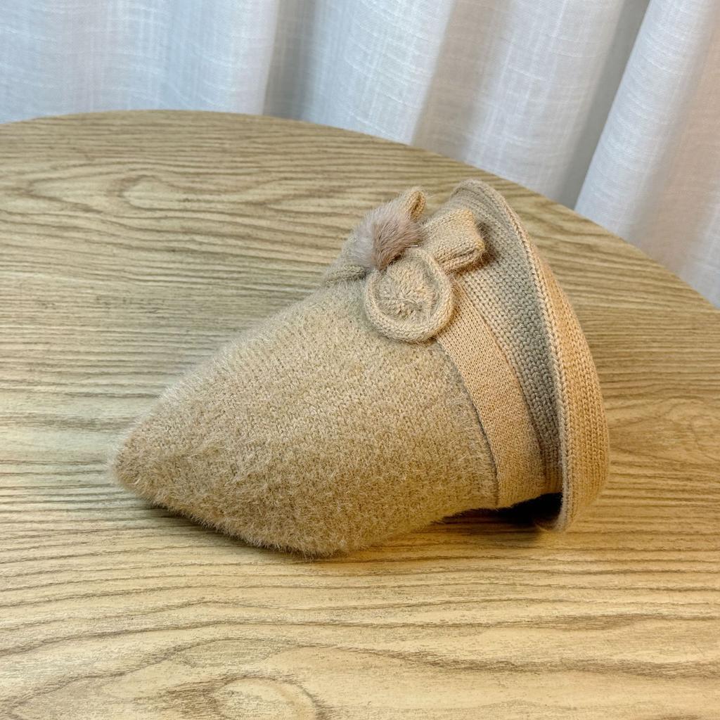 Hat Women's Autumn and Winter New Models In The Elderly Imitation Mink Bucket Hat Warm Hat