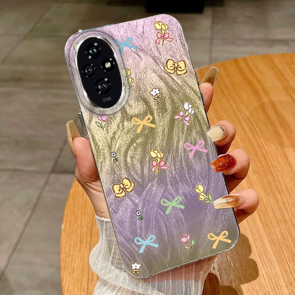 Gradient Colorful Pueple Butterfly For Huawei Honor 200 400 Lite X9a X9c X8a Magic5 Lite Cases Cover Phone Case Fundas Silicone Soft TPU Bumper