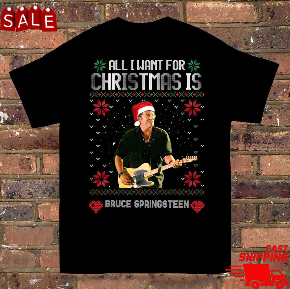 

Merry Christmas from Bruce Springsteen Funny Shirt SG238 Unisex T-Shirt S