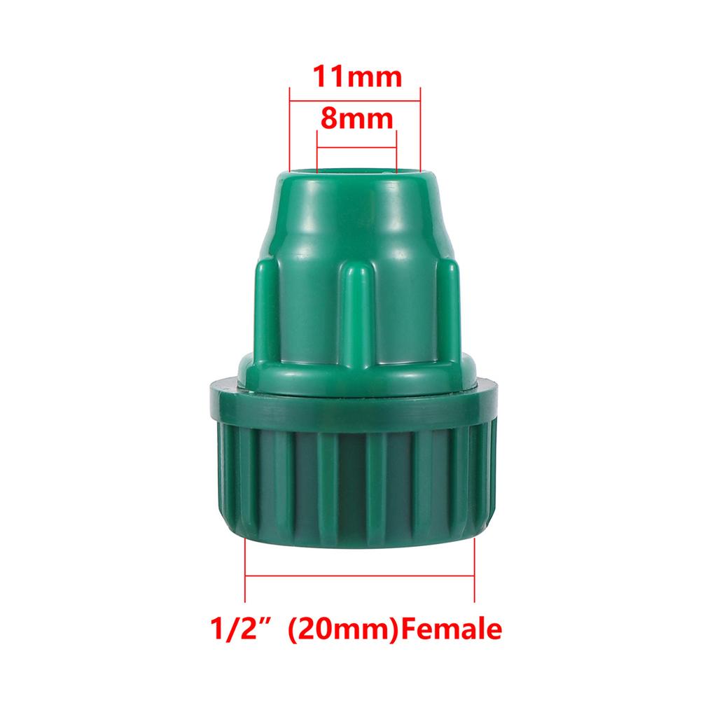 8/11mm Hose Interface Garden Water Connector Straight Elbow Tee 4/6-Way End Plug Joint Garden Greenhouse Irrigation Pipe Fitting