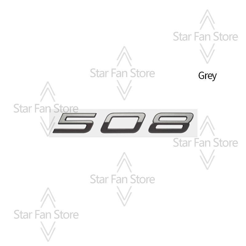 HRUC6 Metalowe Do Nowego Peugeot 308 208 508 Emblemat z Logo Naklejki 3D Emblemat Błotnika Naklejka Akcesoria Samochodowe Dekoracja Litery Stylizacja Samochodu