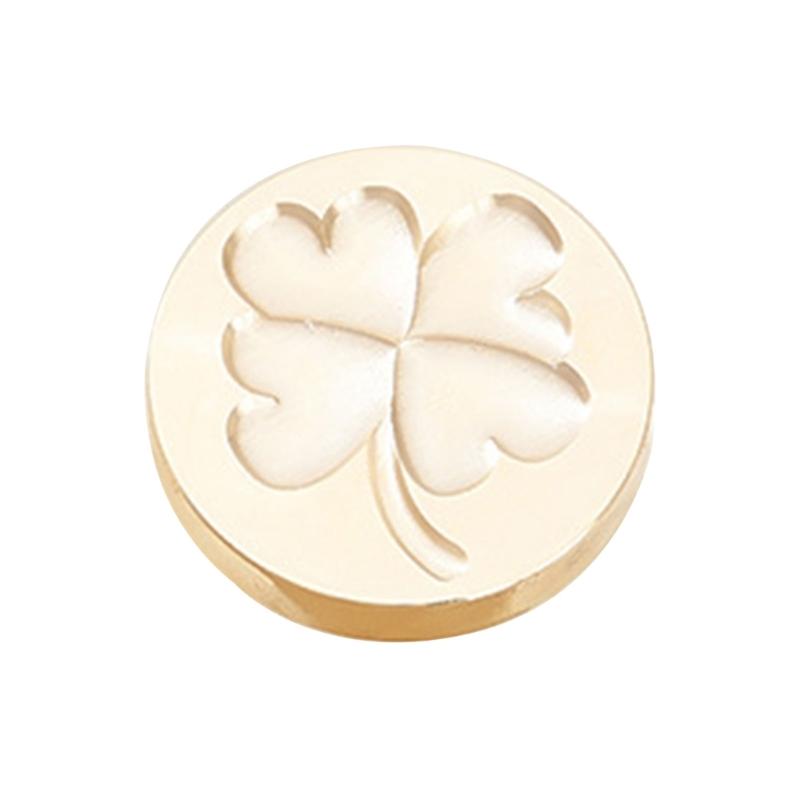 Fruchtpflanzen-Serie Siegelwachsstempel für Weihnachtsumschläge Karte Hochzeitseinladung Dekor Messing Kleeblätter Wachssiegelstempel