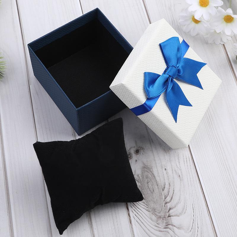Packaging Box 9*8.5*5.5Cm Bow Bow Packaging Box Paper Watch, Earrings Box For Special Occasions Gift-Giving Jewelry Display