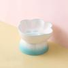 Slanted Dog Food Bowl High Foot Pet Feeder Cute Ceramic Cat Bowl  For Cats Dogs