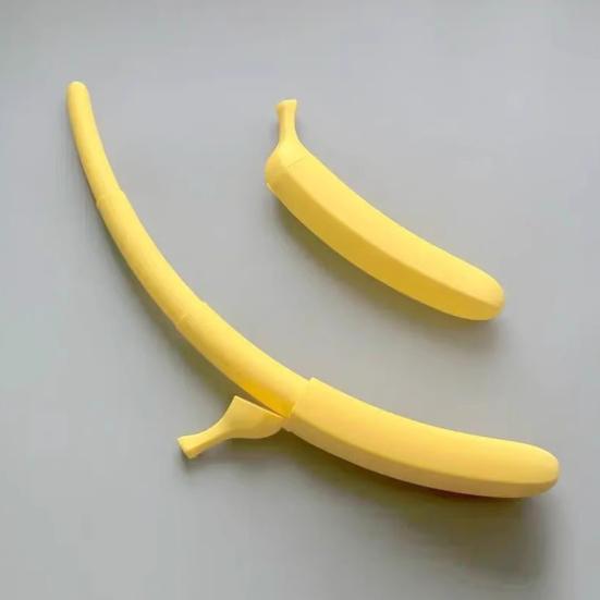 1/2/3Pcs Retractable Banana Longsword Toy 3D Printed Plastic Banana Wand Extendable Banana Stick Men Women