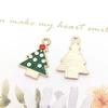 Christmas Oil Drip Alloy Small Pendant Bracelet Necklace Pendant Handmade Diy Material Jewelry Accessories