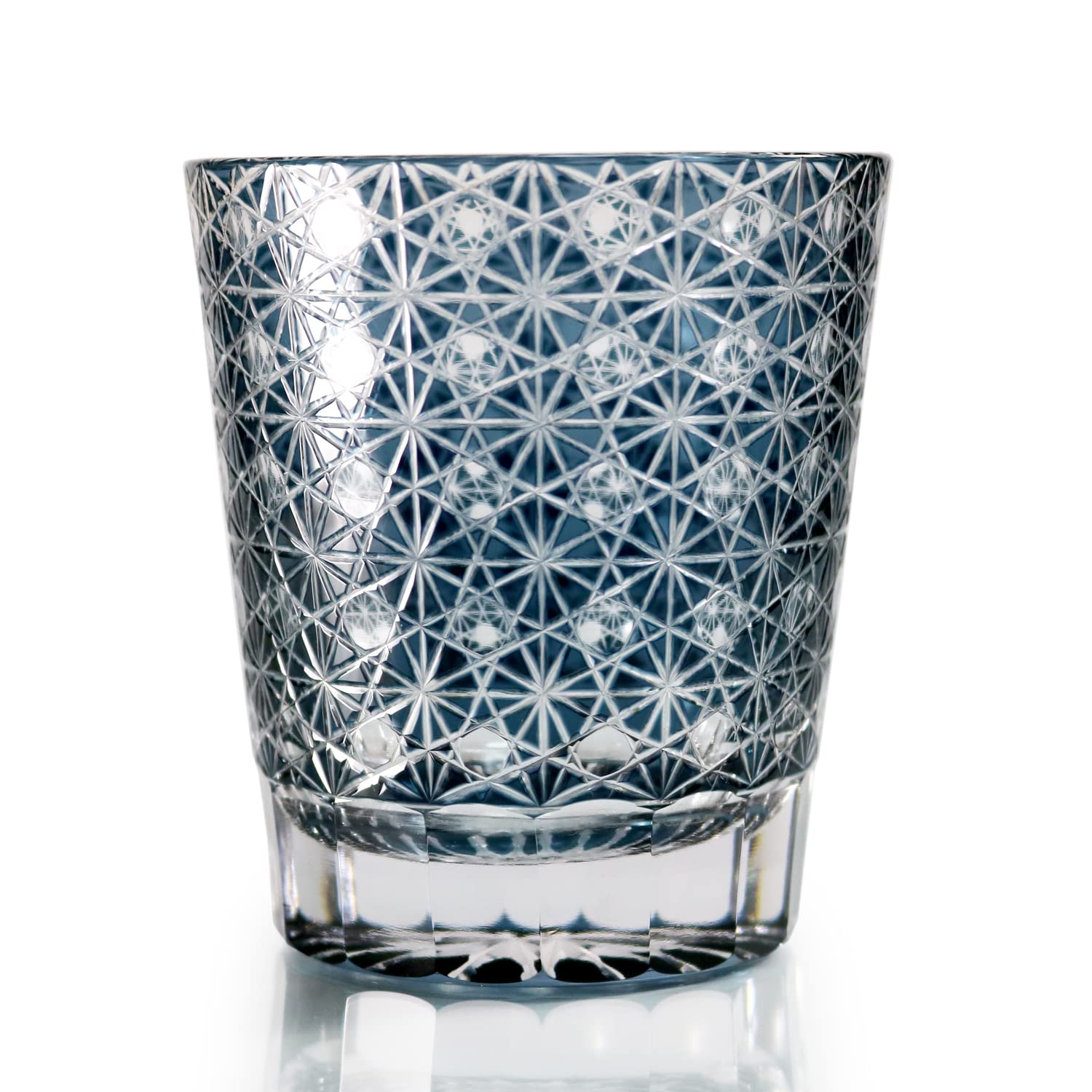 

GREEM MARKET Wooden Box Included Craft Glasswork Cut Glass Cup Shochu Glass Chrysanthemum Pattern Cut Glass Item GMS02236NW (Gleem Market) Number