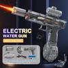 Elektrische Wasserpistole Automatischer Spritzblaster Mit LED-Lichtern & Hoher Kapazität Für Erwachsene Kinder