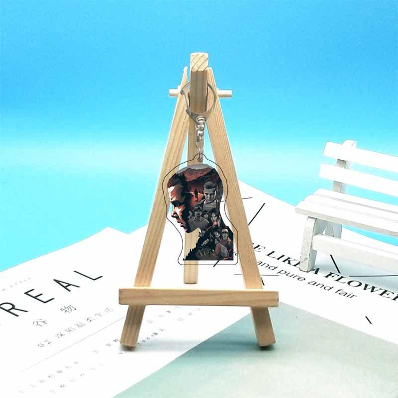 For Stranger Things Mike D'artagnan Eleven Robin Hopper Joyce Acrylic Keychain Custom Cartoons Cute Backpack Accessories Gift