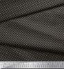 Soimoi Blue Japan Crepe Satin Fabric Semi Circle Geometric Print Fabric by the Metre 42 Inch