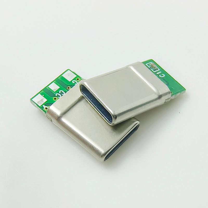 2/10 Sets Pd 3Wire Charging Head 3Pin Male Type C Laptop Connector 3Solder Joint Cc Pin Ctoc5 With Capacitor Notebook Adapter