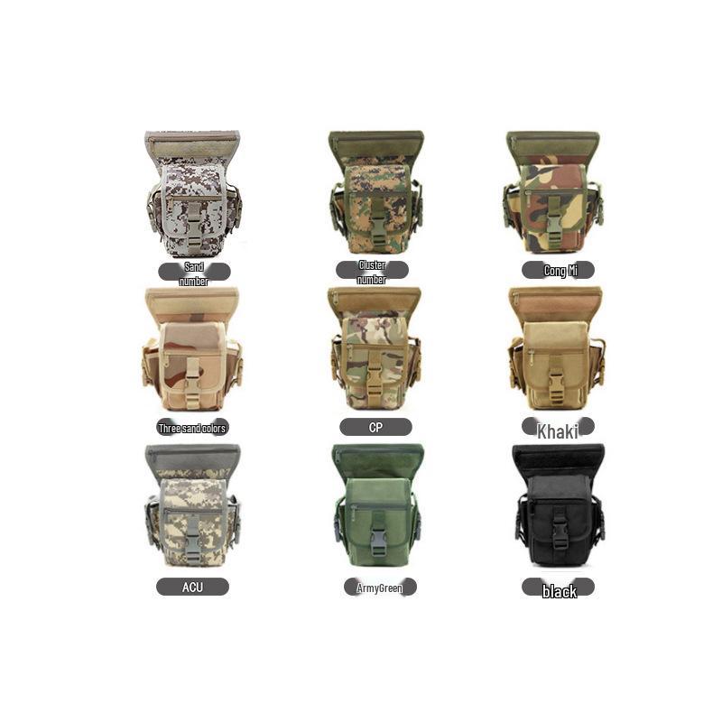Men’s Outdoor Tactical Motorcycle Messenger & Cycling Leg Bag, Waterproof Waist Bag for Mobile Phone & Running Sports.