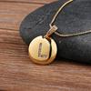 Nidin Top Quality Women Girls Initial Letter Necklace 26 A-Z Charm Neck Pendants Copper CZ Jewelry Personal Gifts Wholesale
