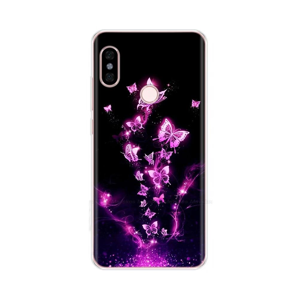 For Redmi Note 5 Note5 Pro Protective Shell Soft Silicone Phone Case Cartoon Painted Back Cover For Redmi Note 5 6 Pro Fundas
