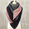 Women Casual Printing Scarf Fashion Retro Multi-Purpose Shawl Button Scarf
