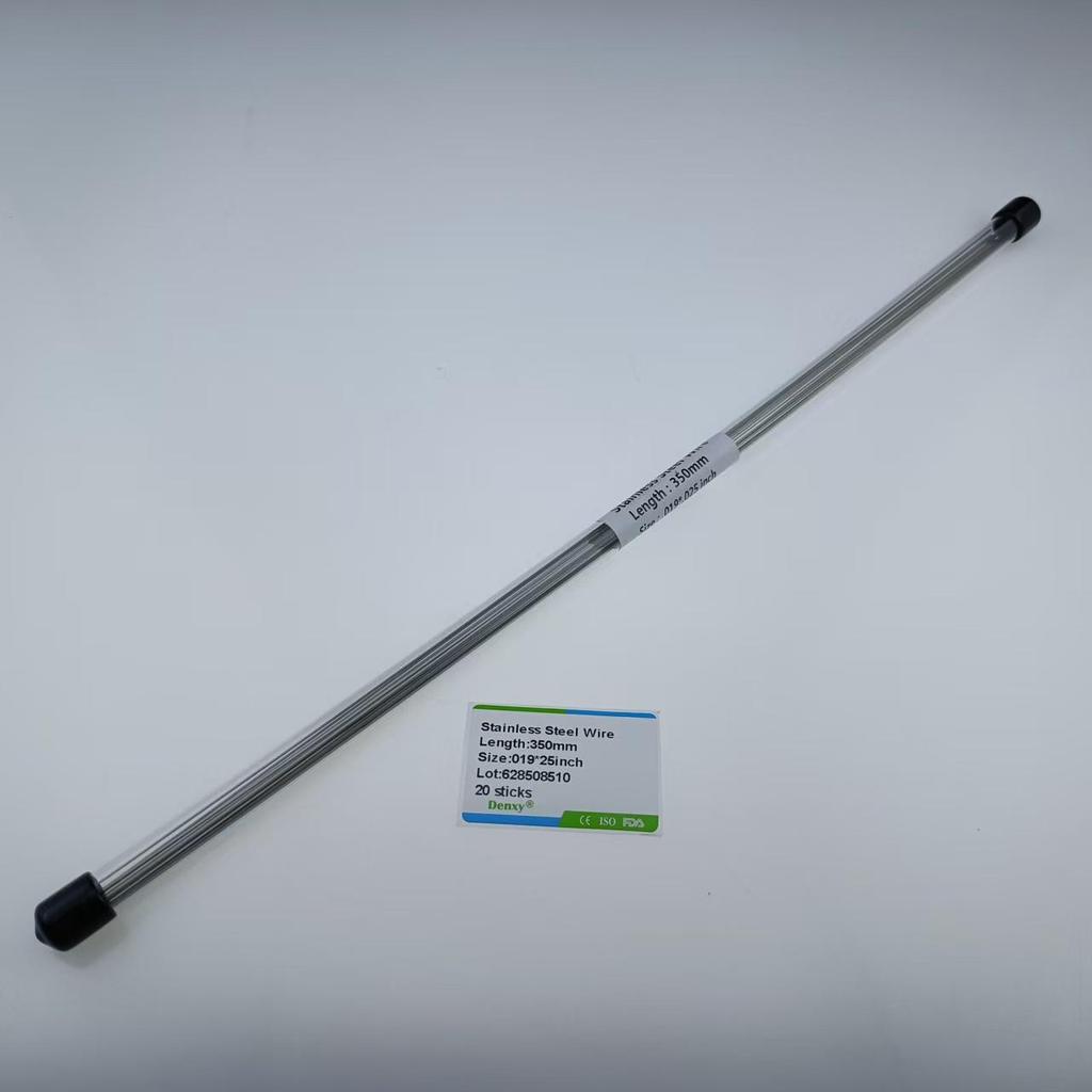 20 stk Tannregulering Rett Tråd Rustfritt Stål Koaksiale Ligaturtråder Tannlegekunst Kjeveortopedi Materiale