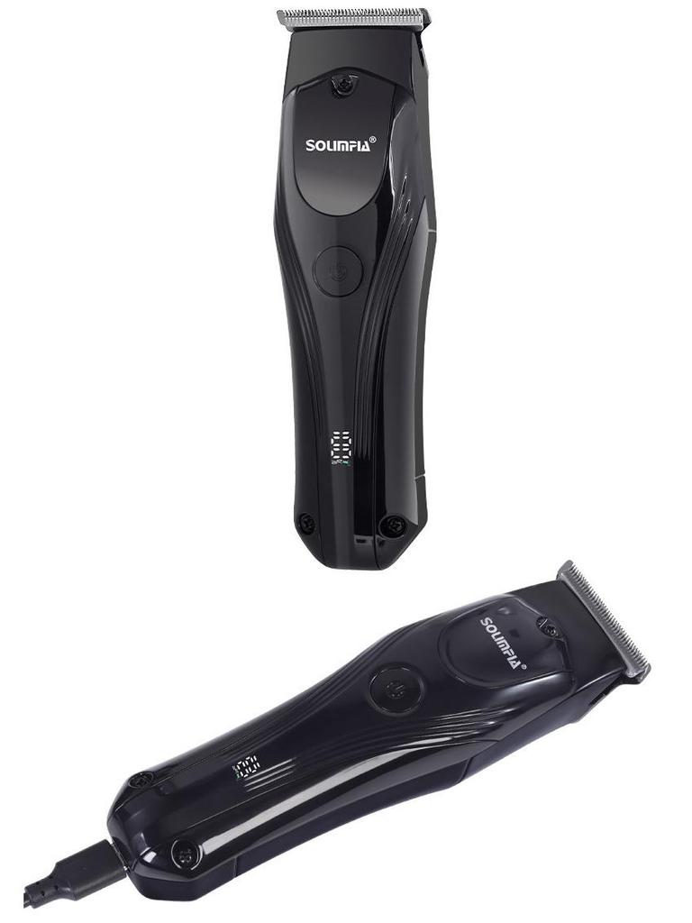 Electric Hair Clipper with Large Capacity Lithium Battery for Precise Haircuts and Engraving