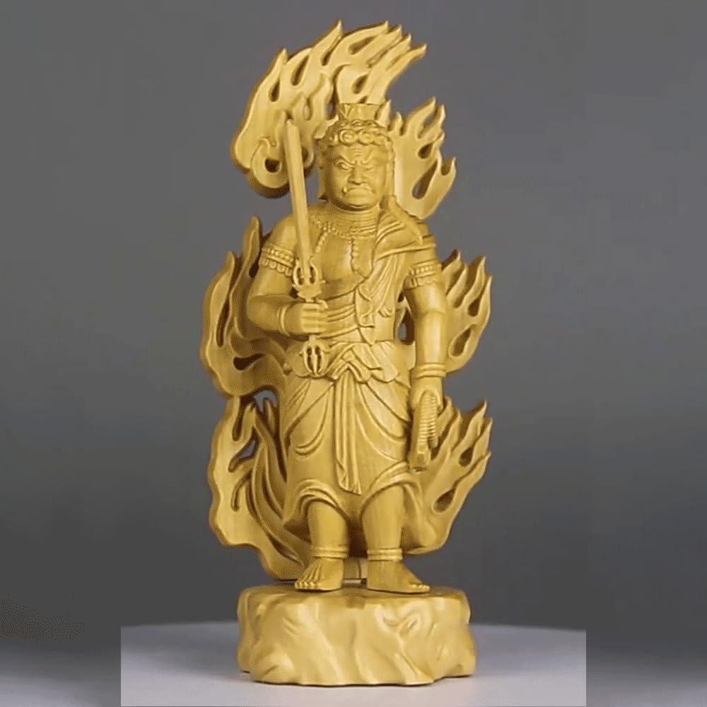 Buddhist statue of Acala in the year of the made of total height 10cm Protection from guardian deity of the twelve zodiac guardian Buddha Shingon