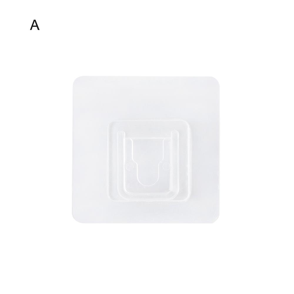 1/2/5Pcs Bathroom Shelf Sticker Waterproof Kitchen Sticking Wall Hook Hanger Transparent Traceless Strong Adhesive Hook Home
