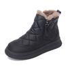 Popular Leather Snow Boots Women's Winter 2025 New Velvet Thickened Northeast Cotton Shoes Waterproof, Non-slip and Warm Short Boots