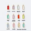 6mm Single Pendant Birthstone Jewelry - 12 Colors DIY Necklace & Earrings with K9 Glass