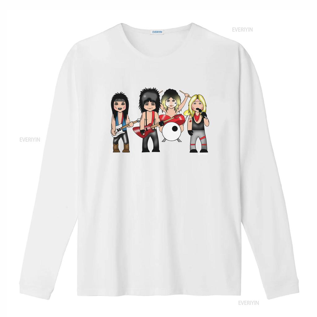 Mens T Shirt Vipwees The Crue Heavy Metal 80S Band Caricature Motley Inspired Rock  Vintage Washed Stretched Comfortable