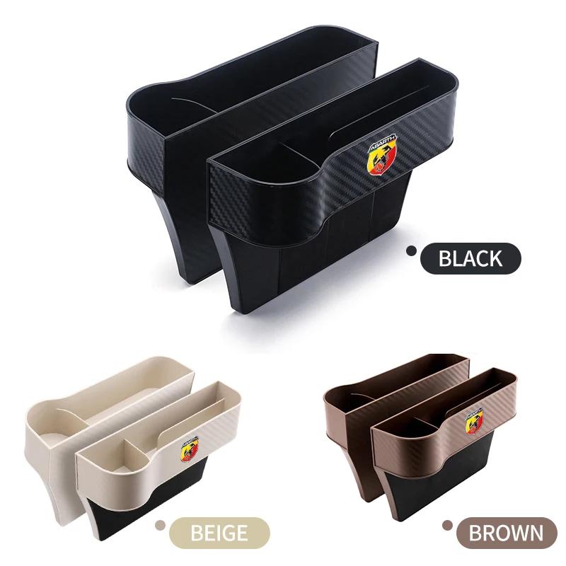 1/2PCS Car Seat Gap Water Cup Holder Universal Crevice Side Storage Box For Abarth Punto 124 125 500 Fiat Viaggio Car Accessory
