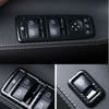 Carbon Fiber 4X Car Window Switch Panel Cover Tirm For Tesla Model X 2019-2021