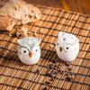 Duo Salt Pepper Owls Salt and Pepper Shaker Owls