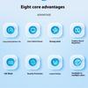 Cordless Mini Handheld Fan Smartests Digital Screen Multiple Speed Level 3H Runtimes Rechargeable Battery Low Noise For Home Office Travel